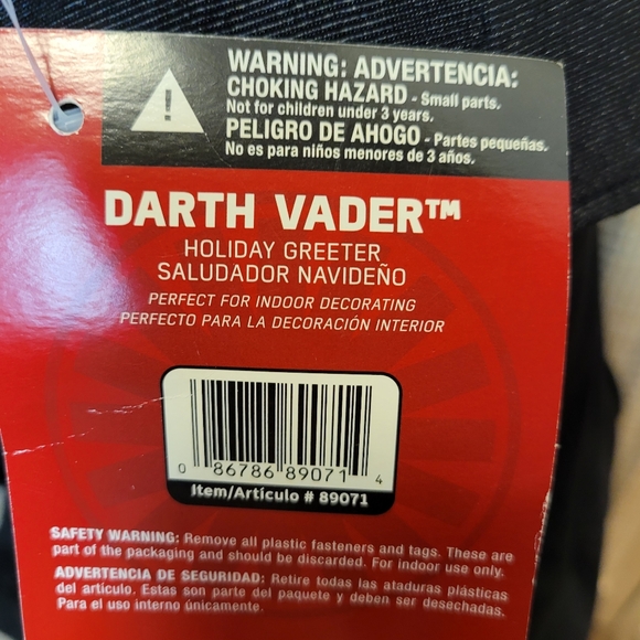 Darth Vader Christmas Door Greeter Holiday Plush stuffed With Tags - Picture 8 of 10